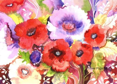 Drei Mohnblumen von Neela Pushparaj
